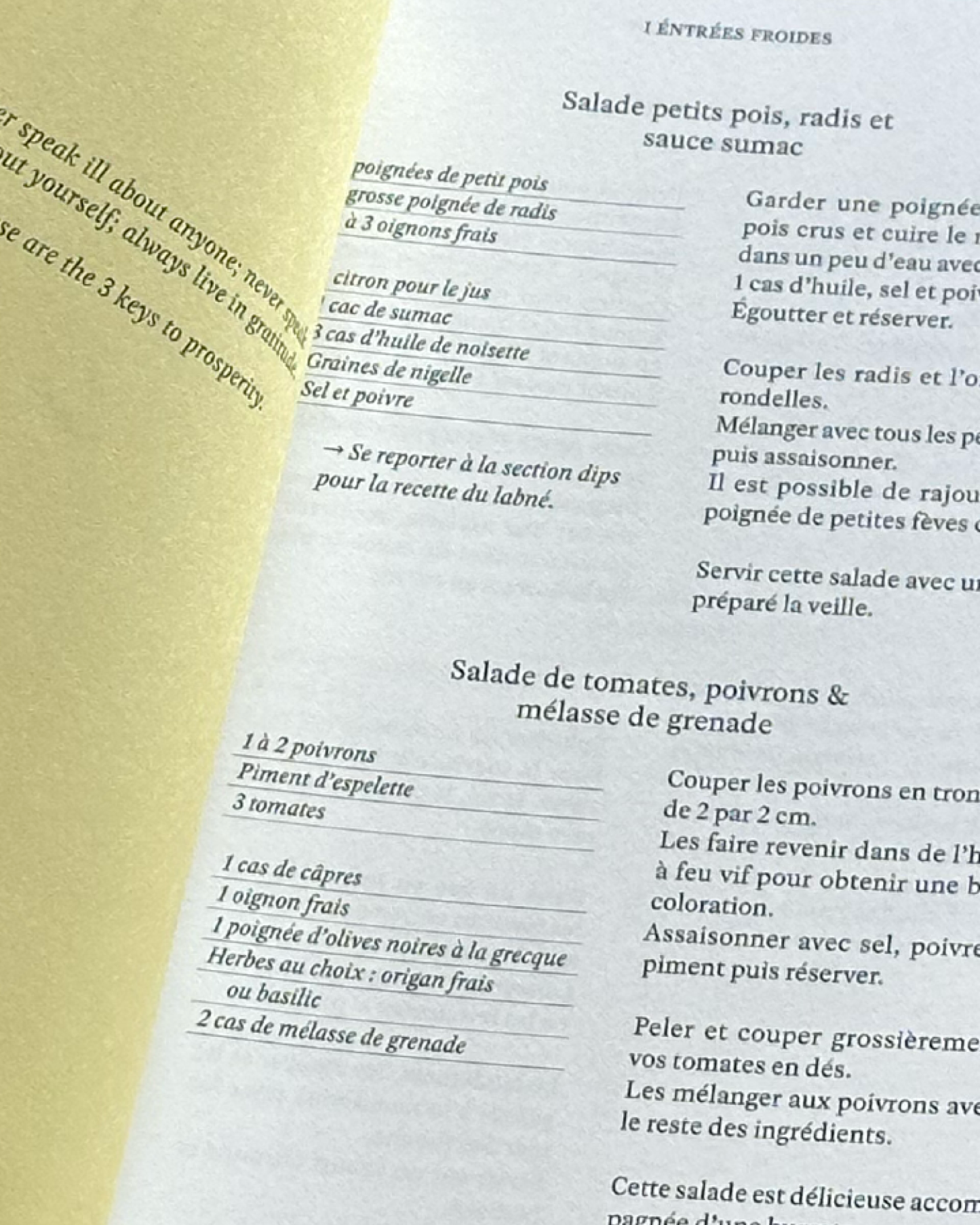 Couvent de Pozzo x livre de recettes .La table du couvent