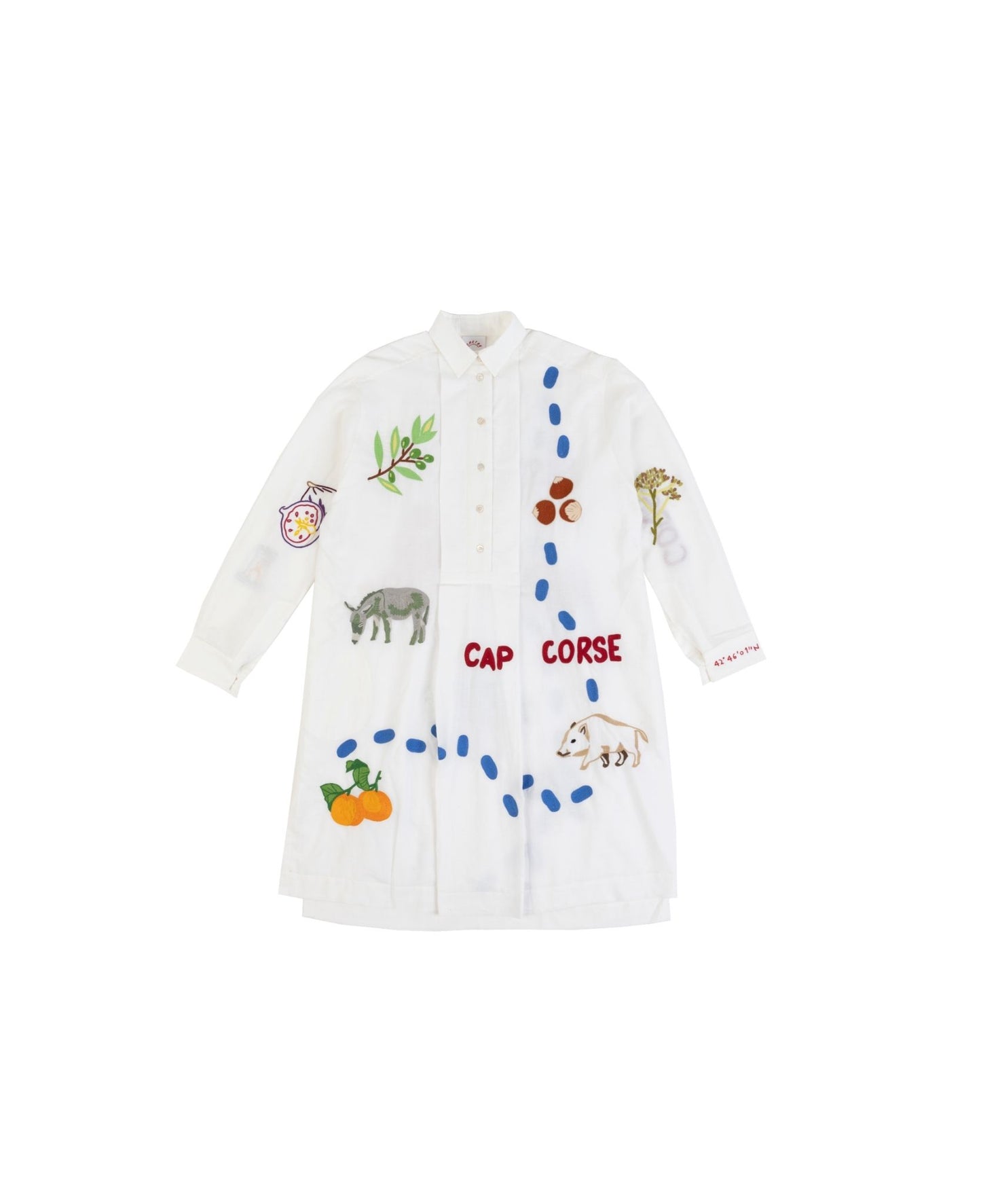 Couvent de Pozzo x Kilometre Paris .Robe chemise Corsica
