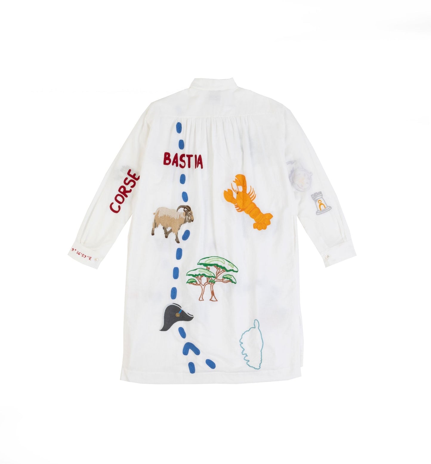 Couvent de Pozzo x Kilometre Paris .Robe chemise Corsica