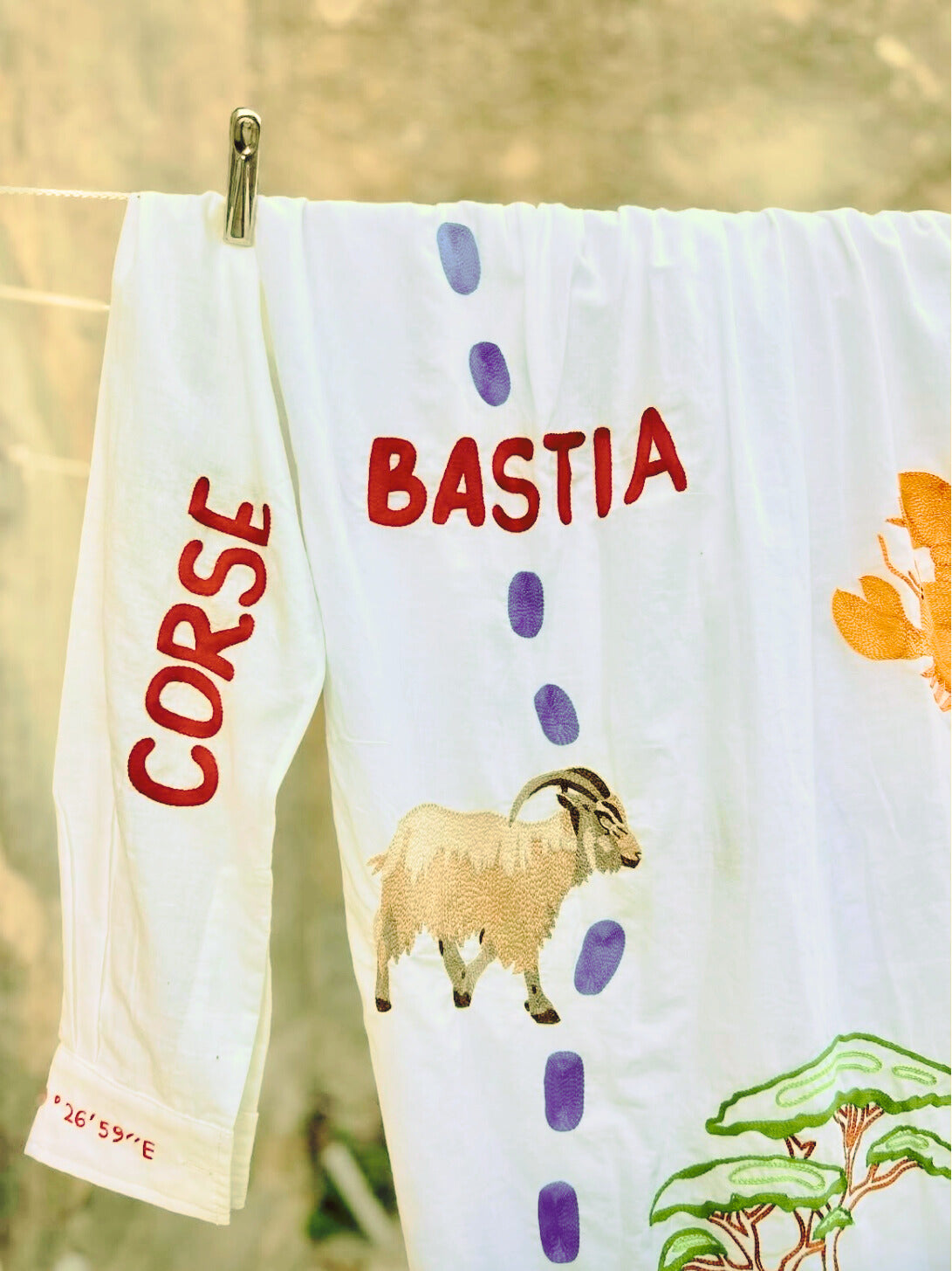 Couvent de Pozzo x Kilometre Paris .Robe chemise Corsica